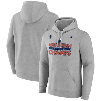 Fanatics Edmonton Oilers 2024 Western Conference Champions Locker Room Pullover Hoodie