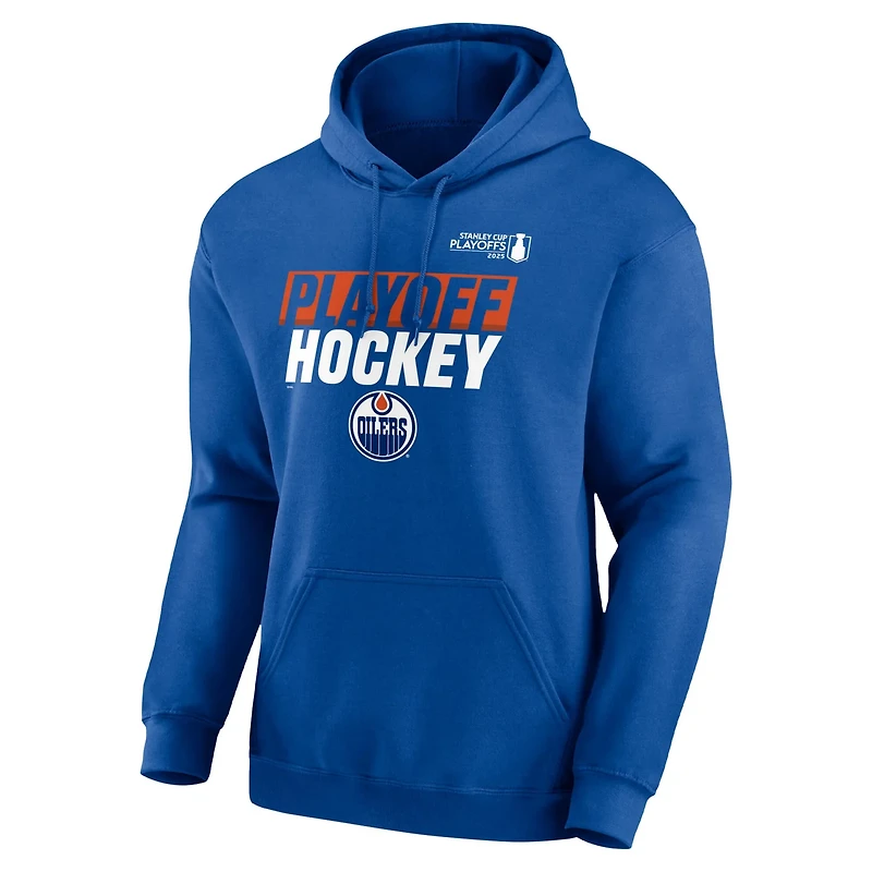 Fanatics Edmonton Oilers 2025 Stanley Cup Playoffs Breakout Fleece Pullover Hoodie