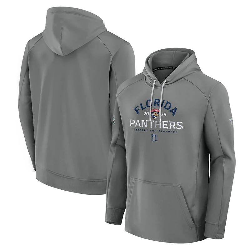 Fanatics Florida Panthers 2025 Stanley Cup Playoffs Authentic Pro Rink Fly Fleece Pullover Hoodie