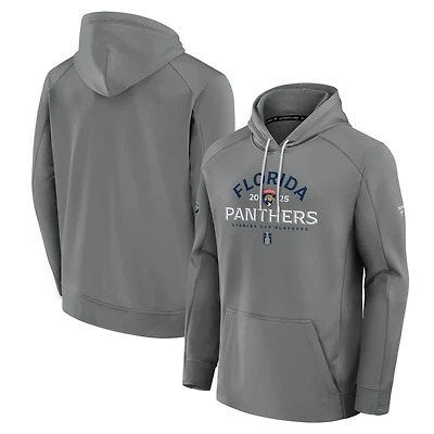 Fanatics Florida Panthers 2025 Stanley Cup Playoffs Authentic Pro Rink Fly Fleece Pullover Hoodie