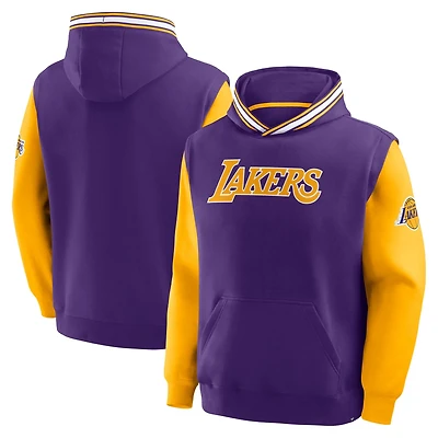 Fanatics Gold Los Angeles Lakers Half Court Shot Clock Fastbreak Hoodie