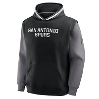 Fanatics Gray San Antonio Spurs Half Court Shot Clock Fastbreak Hoodie