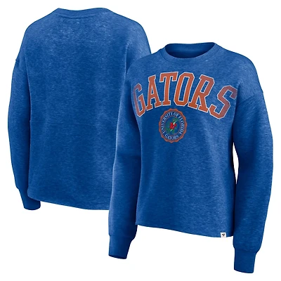 Fanatics Heather Florida Gators Heritage Oversized Tradition Fleece Sweatshirt