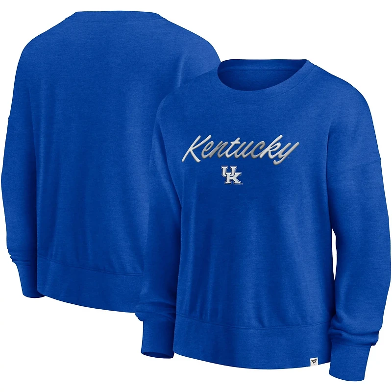 Fanatics Heather Kentucky Wildcats Script Pullover Sweatshirt