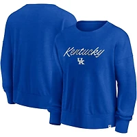 Fanatics Heather Kentucky Wildcats Script Pullover Sweatshirt