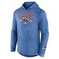 Fanatics Heather New York Islanders Slub Pullover Hoodie