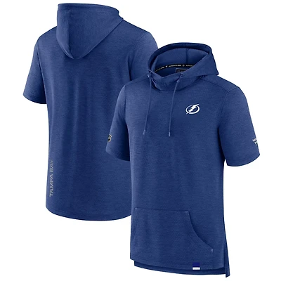 Fanatics Heather Tampa Bay Lightning Authentic Pro Pullover Hoodie