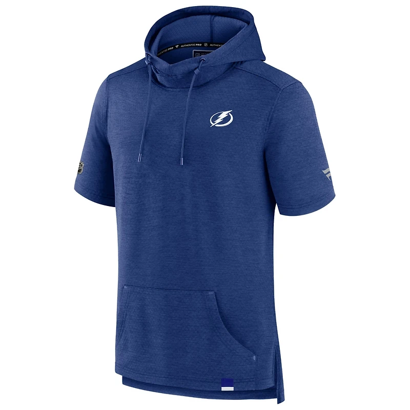 Fanatics Heather Tampa Bay Lightning Authentic Pro Pullover Hoodie