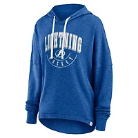 Fanatics Heather Tampa Bay Lightning Lux Lounge Helmet Arch Pullover Hoodie