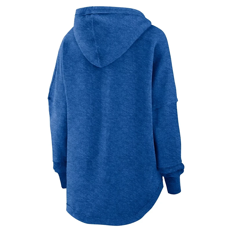 Fanatics Heather Tampa Bay Lightning Lux Lounge Helmet Arch Pullover Hoodie