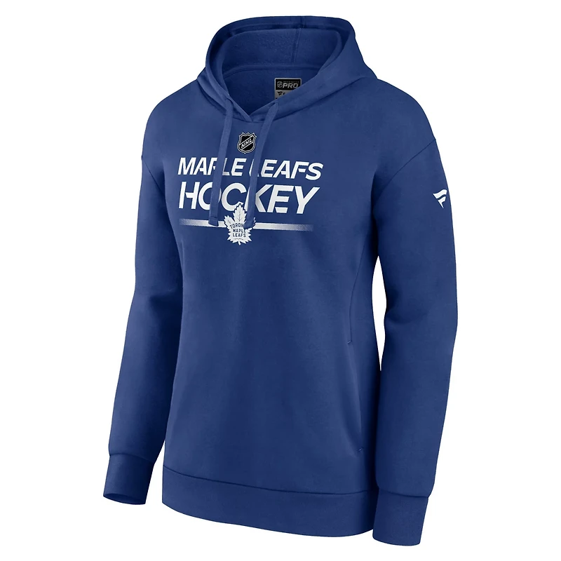 Fanatics Heather Toronto Maple Leafs Authentic Pro Pullover Hoodie