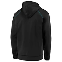 Fanatics Heathered Charcoal/ San Jose Sharks Game Day Ready Chiller Fleece Raglan Pullover Hoodie