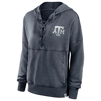 Fanatics Heathered Charcoal Texas AM Aggies Overall Speed Lace-Up Pullover Hoodie