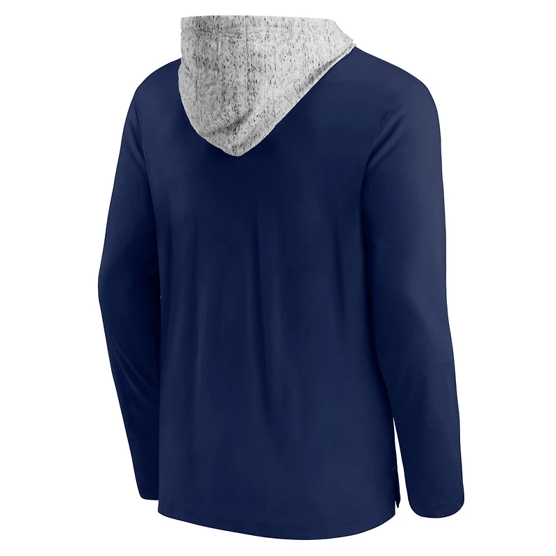 Fanatics Heathered Gray Washington Wizards Block Party Pullover Hoodie