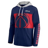 Fanatics Heathered Gray Washington Wizards Block Party Pullover Hoodie