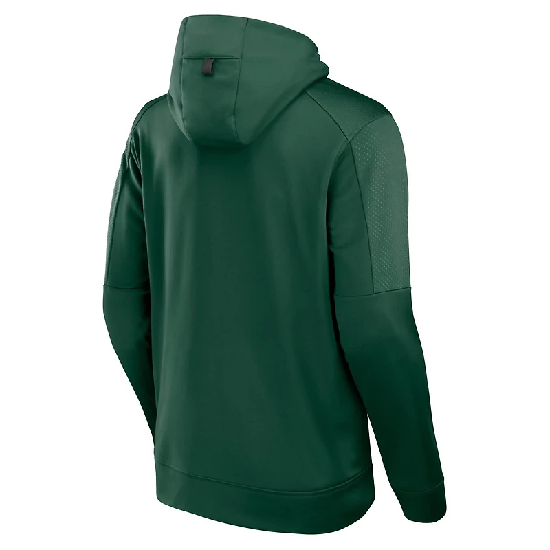 Fanatics Hunter Milwaukee Bucks Baller Defender Performance Full-Zip Hoodie