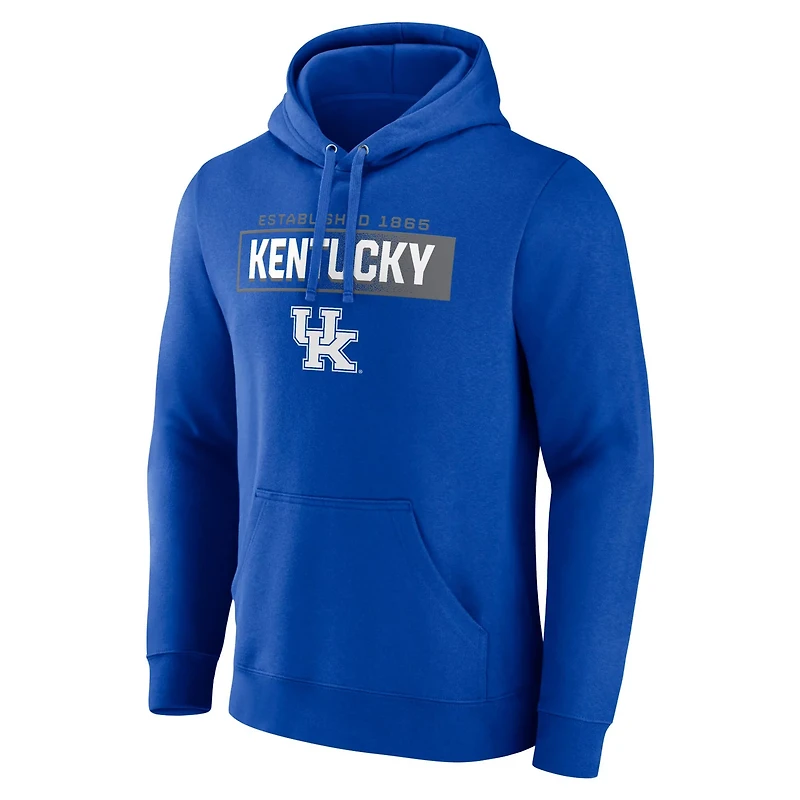 Fanatics Kentucky Wildcats Iconic Fleece Down The Field Pullover Hoodie