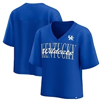 Fanatics Kentucky Wildcats Tall Script Overlay Mesh V-Neck Fashion Top
