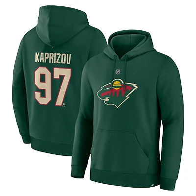 Fanatics Kirill Kaprizov Minnesota Wild Authentic Stack Name  Number Hoodie