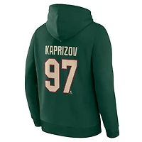 Fanatics Kirill Kaprizov Minnesota Wild Authentic Stack Name  Number Hoodie