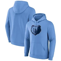 Fanatics Light Memphis Grizzlies Primary Logo Pullover Hoodie