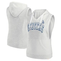 Fanatics Los Angeles Dodgers Lounge Script Sleeveless Pullover Hoodie