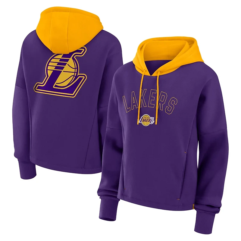 Fanatics Los Angeles Lakers Post Up Boxy Pullover Hoodie