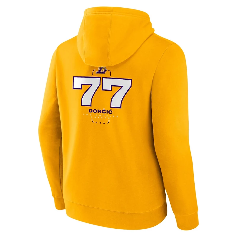 Fanatics Luka Doncic Los Angeles Lakers Icon Behind The Back Name  Number Pullover Hoodie