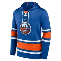 Fanatics Mathew Barzal New York Islanders Name  Number Lace-Up Pullover Hoodie