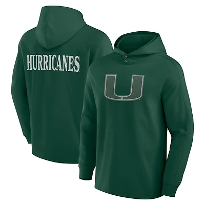 Fanatics Miami Hurricanes Blaze Tri-Blend Pullover Hoodie