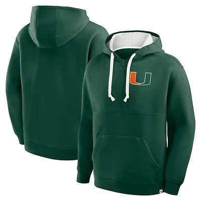 Fanatics Miami Hurricanes Hometown Premium Rise And Conquer Half-Zip Hoodie