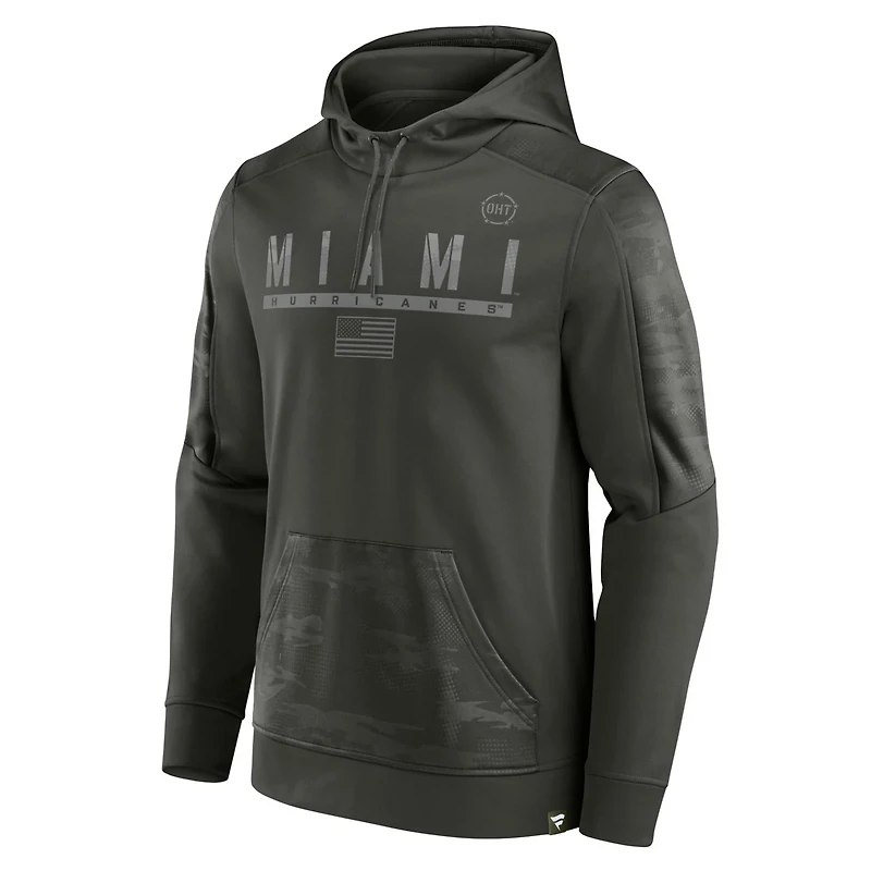 Fanatics Miami Hurricanes OHT Military Appreciation Guardian Pullover Hoodie