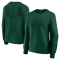 Fanatics Miami Hurricanes Supersoft Flow Fleece Pullover Sweatshirt