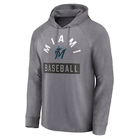 Fanatics Miami Marlins No Time Off Raglan Pullover Hoodie
