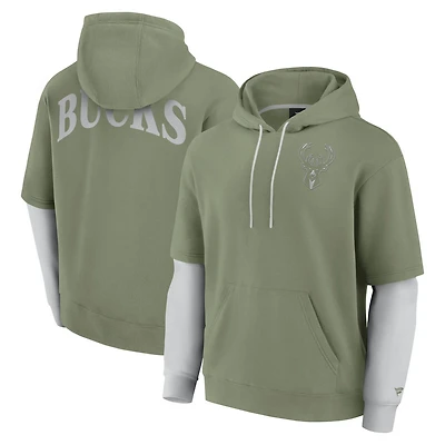 Fanatics Milwaukee Bucks Elements Sleek Pullover Hoodie