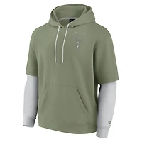 Fanatics Milwaukee Bucks Elements Sleek Pullover Hoodie