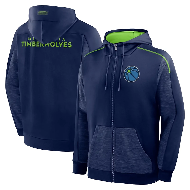 Fanatics Minnesota Timberwolves Back Door Cut Play Defender Full-Zip Hoodie