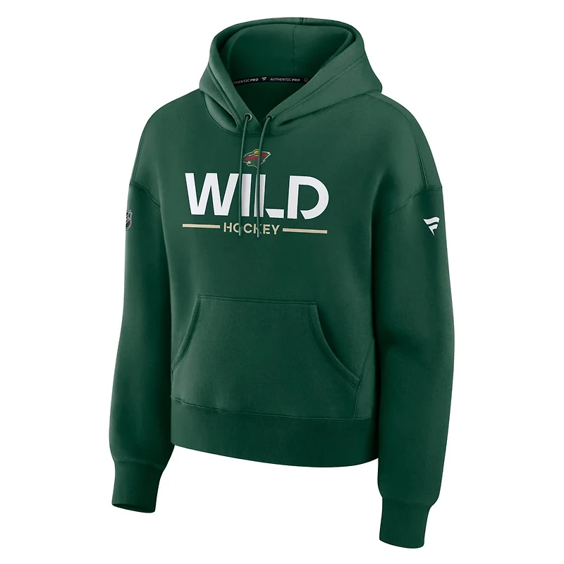 Fanatics Minnesota Wild Authentic Pro Primary Pullover Hoodie