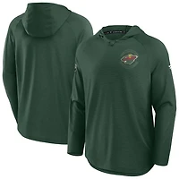 Fanatics Minnesota Wild Authentic Pro Rink Raglan Hoodie