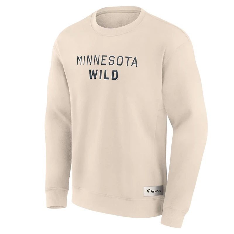 Fanatics Minnesota Wild Elements Future Ground Lettering Pullover Sweatshirt
