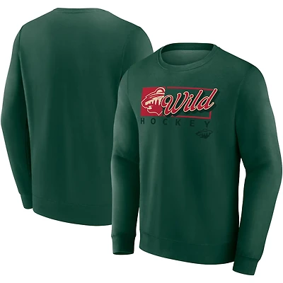 Fanatics Minnesota Wild Focus Fleece Pullover Sweatshirt