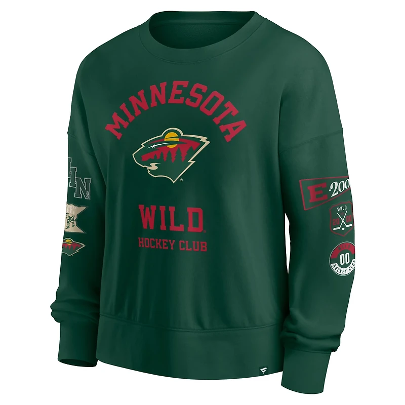 Fanatics Minnesota Wild Go Team Pullover Sweatshirt