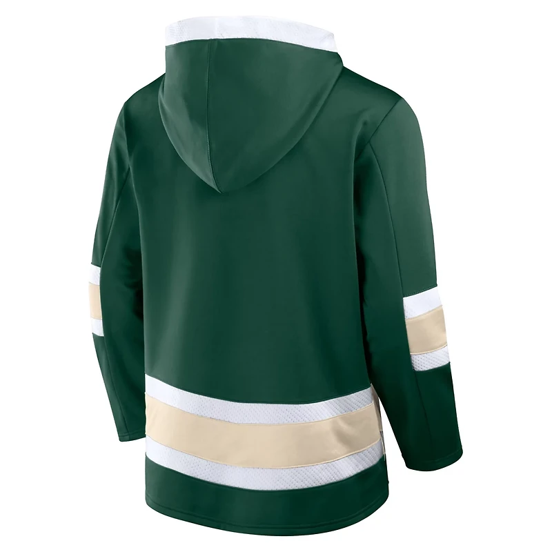 Fanatics Minnesota Wild Inside Line Fleece Pullover Hoodie