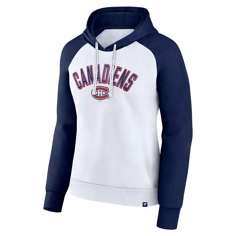 Fanatics Montreal Canadiens Indispensable Raglan Fleece Pullover Hoodie