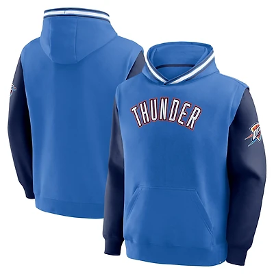 Fanatics Navy Oklahoma City Thunder Half Court Shot Clock Fastbreak Hoodie