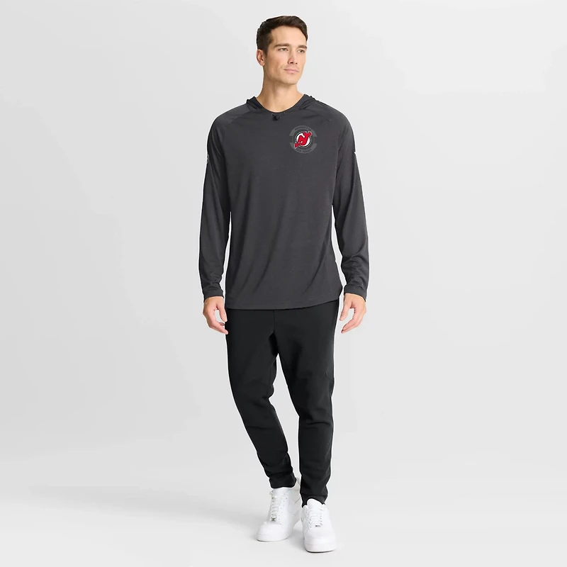 Fanatics New Jersey Devils Authentic Pro Rink Raglan Hoodie