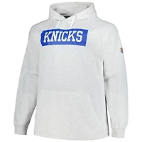 Fanatics New York Knicks Big  Tall Raglan Tri-Blend Pullover Hoodie