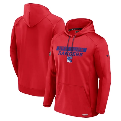 Fanatics New York Rangers Authentic Pro Rink Fleece Pullover Hoodie