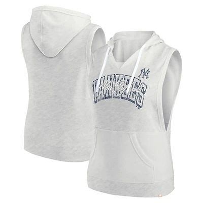 Fanatics New York Yankees Lounge Script Sleeveless Pullover Hoodie