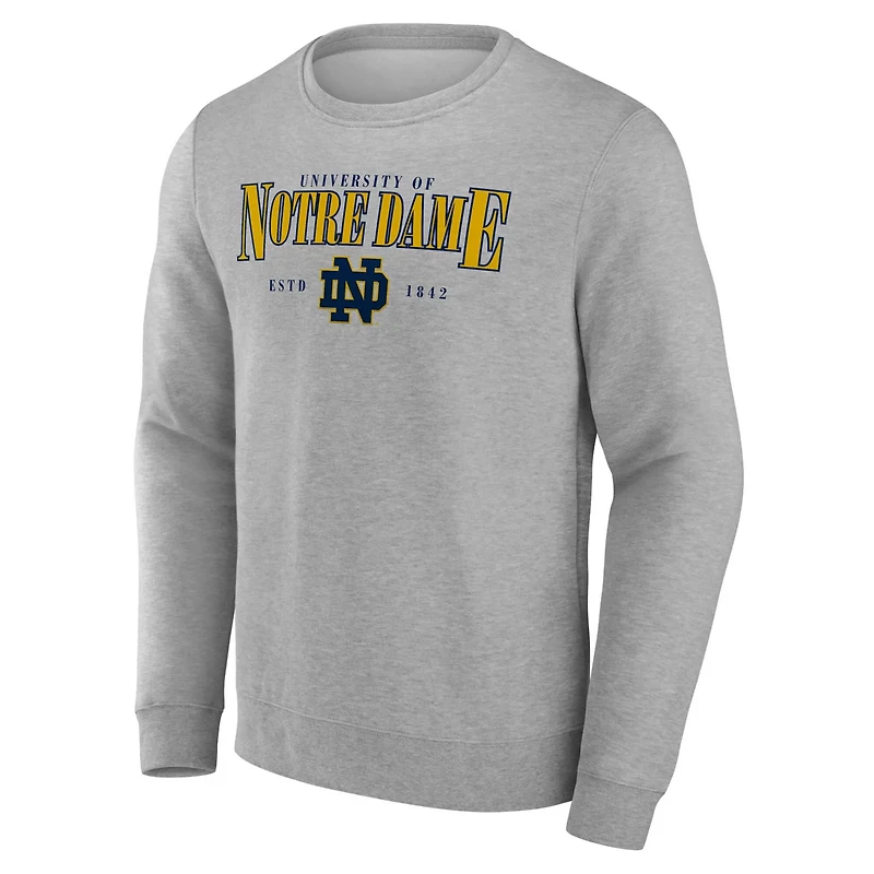 Fanatics Notre Dame Fighting Irish True Classics Act Fast Fleece Pullover Sweatshirt